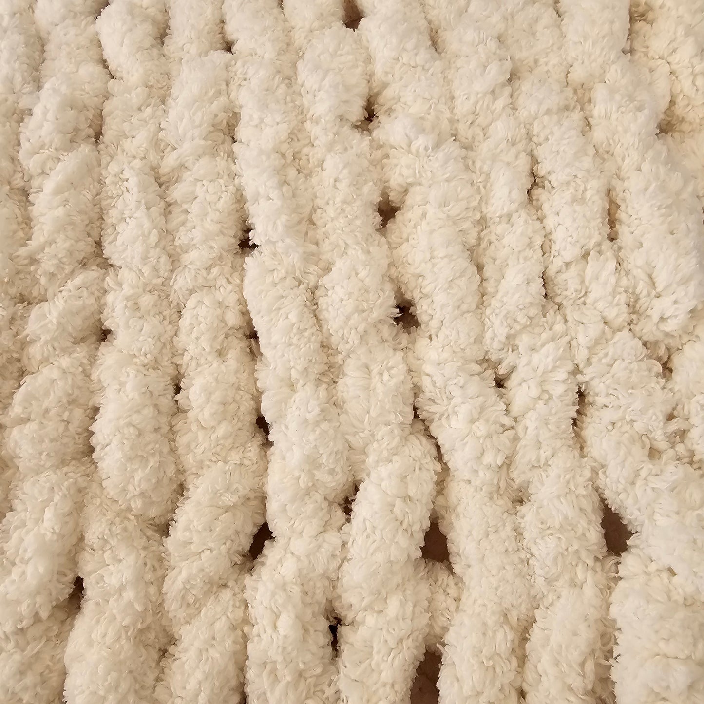 Chenille Handknit Stroller and Small Throw Blankets