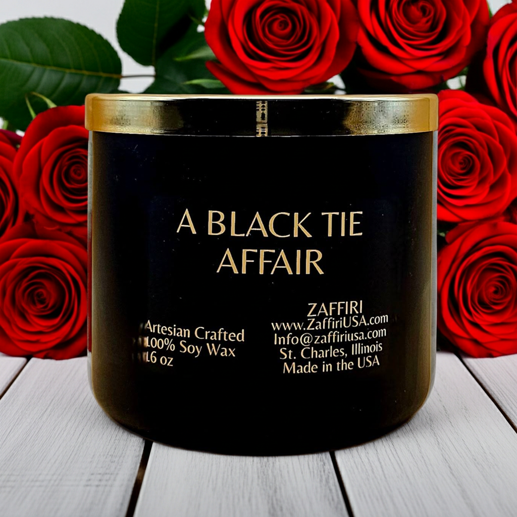 A BLACK TIE AFFAIR | 16oz Soy Wax Candle - Fragrance by ZAFFIRI