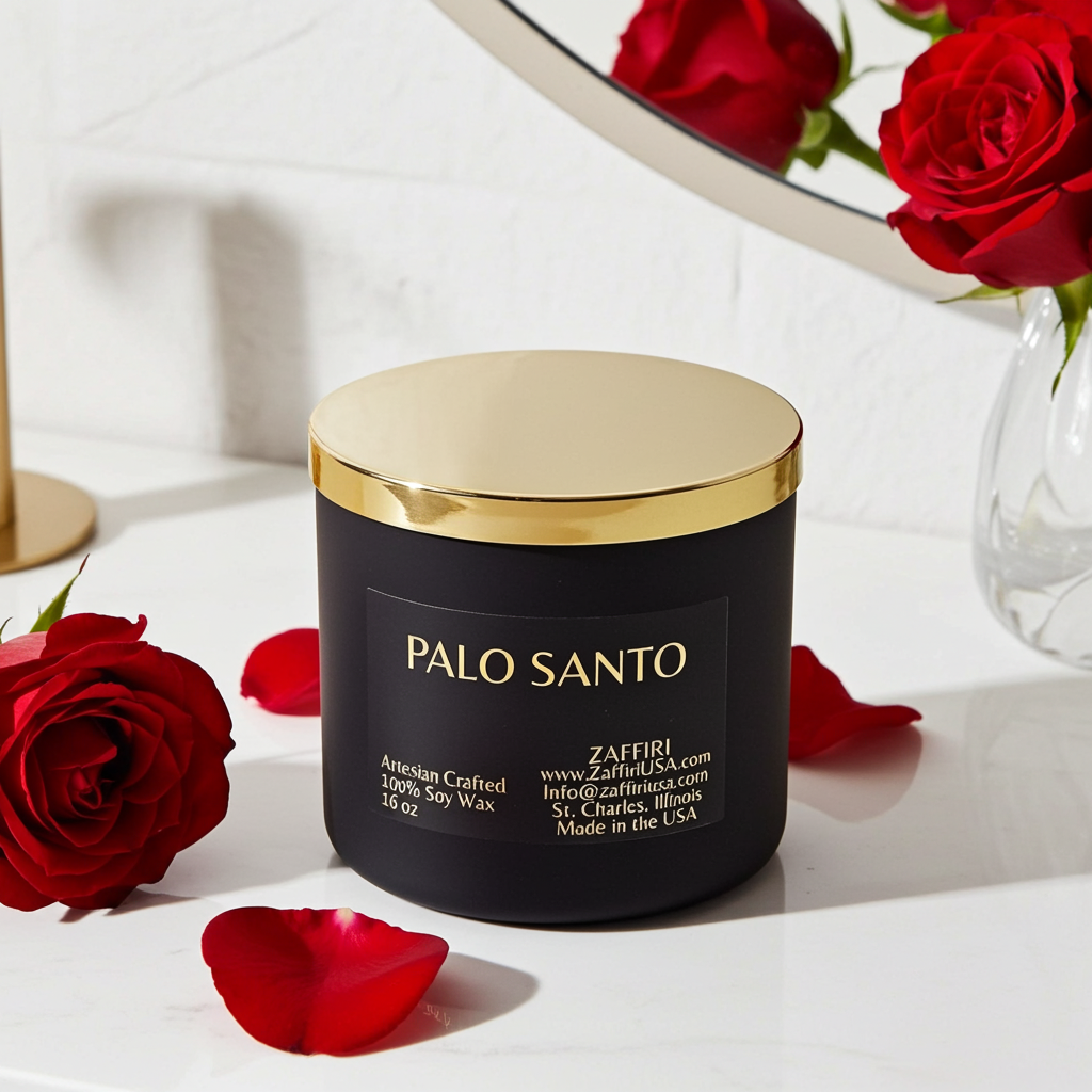 PALO SANTO | 16oz Soy Wax Candle - Fragrance by ZAFFIRI