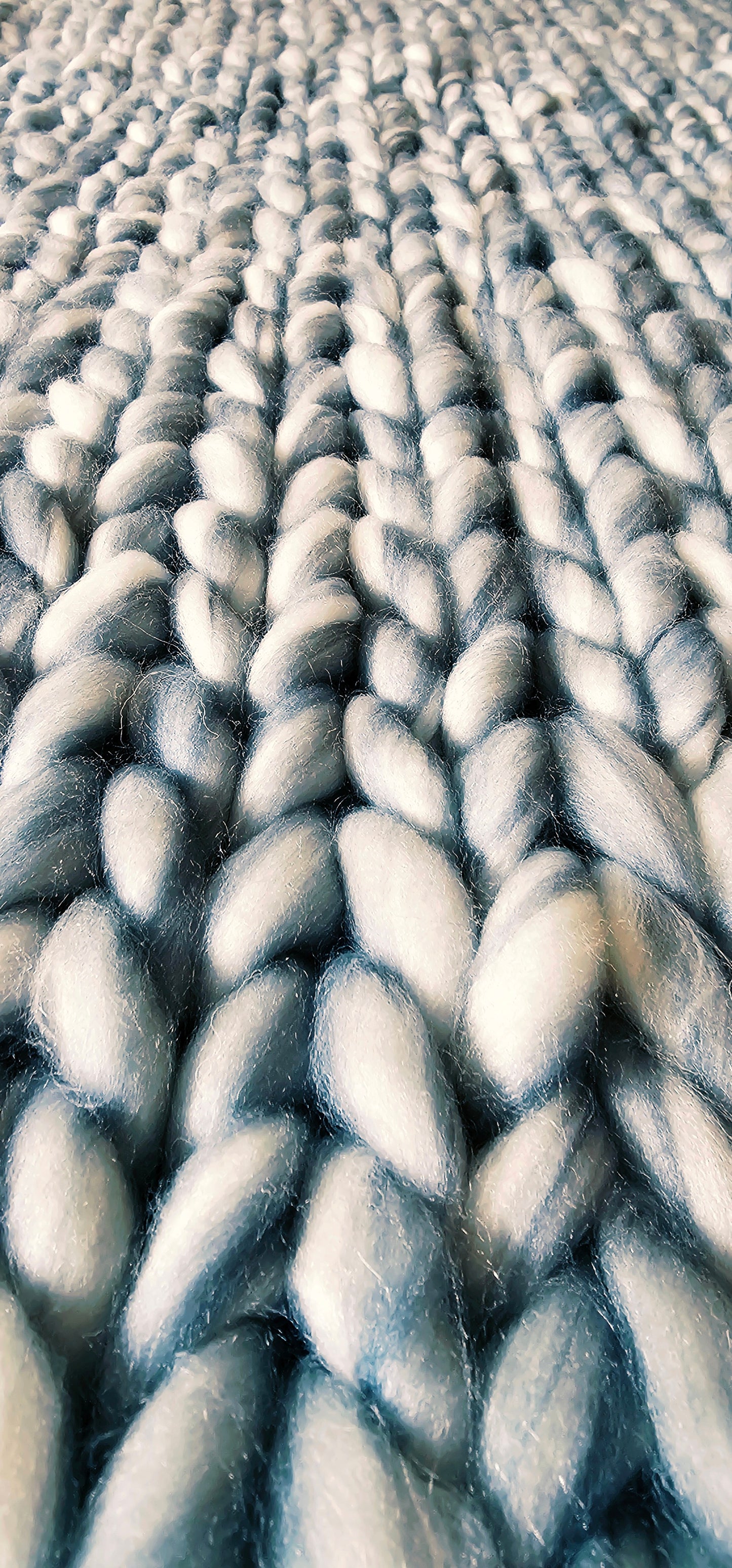 Wool Handknit Stroller and Small Throw Blankets