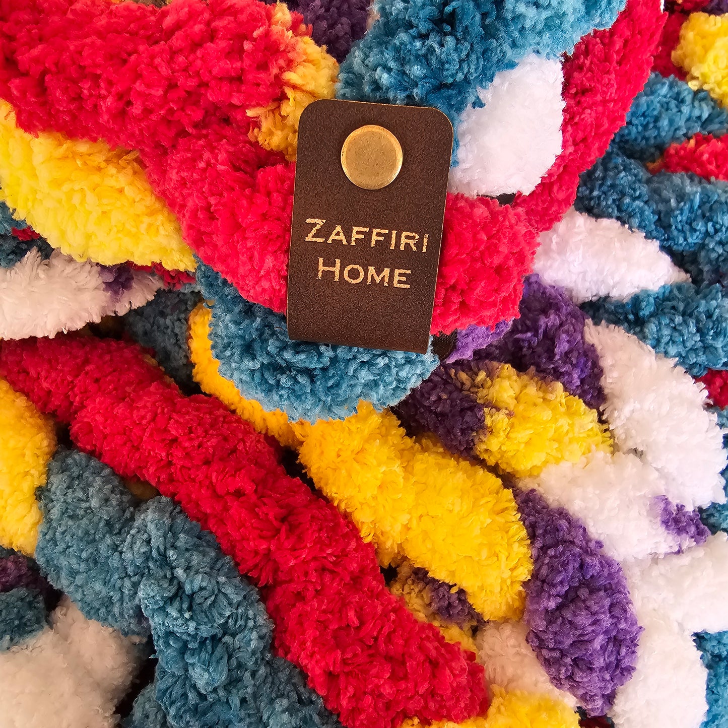Chenille Handknit Stroller and Small Throw Blankets