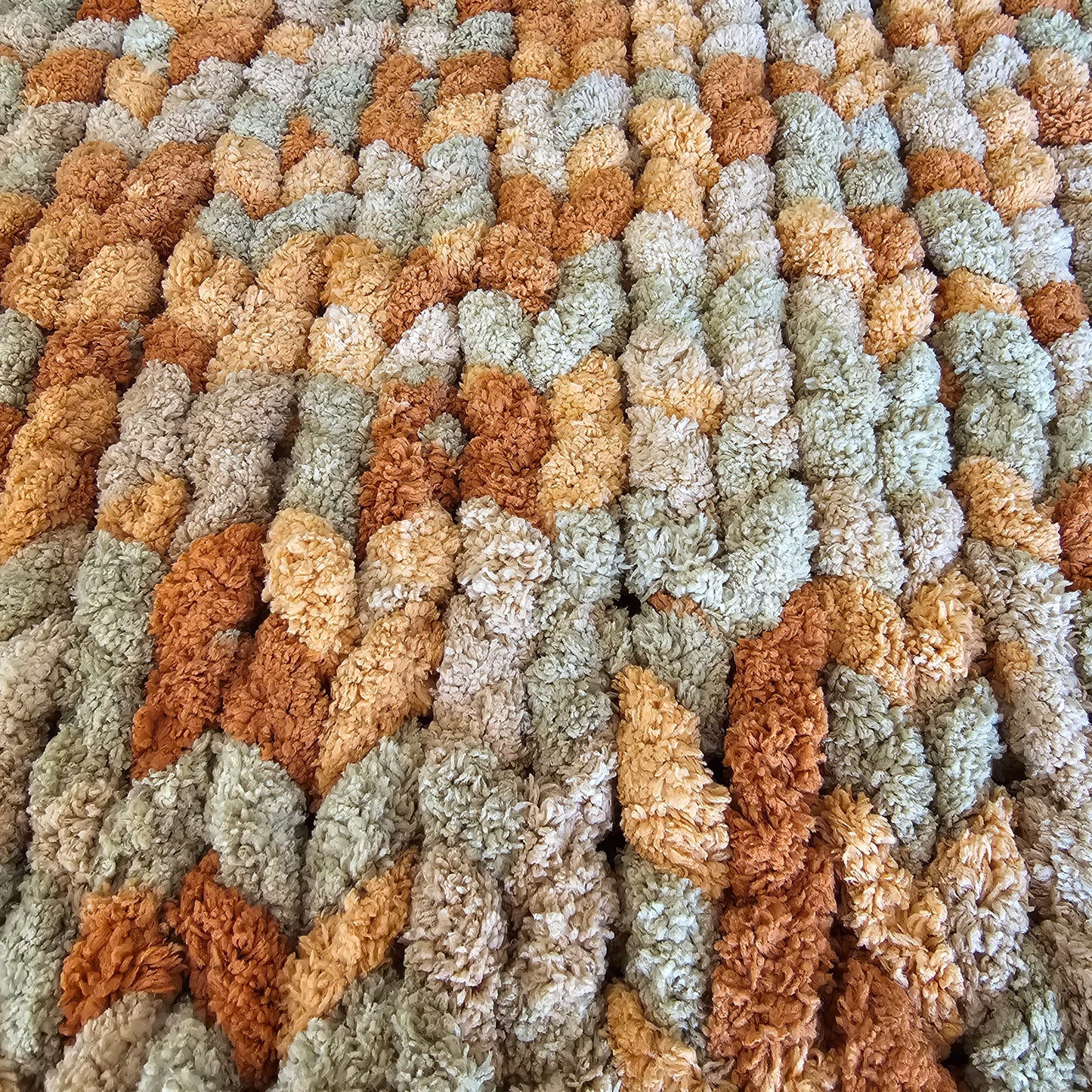 Chenille Handknit Stroller and Small Throw Blankets