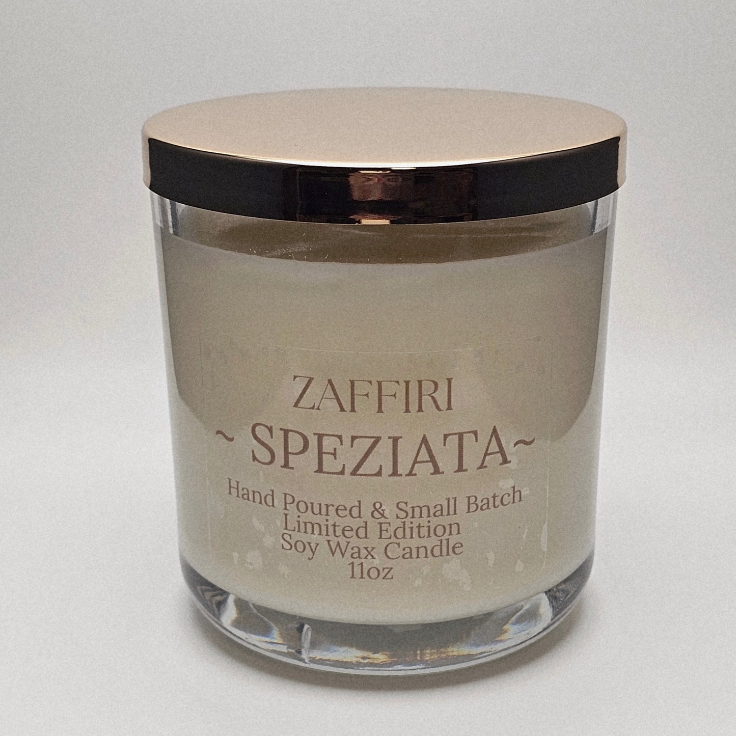 SPEZIATA | 11oz Luxury Soy Candle – Vanilla & Cinnamon