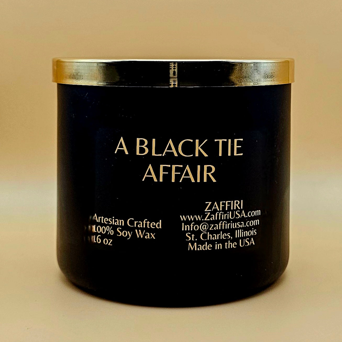 A BLACK TIE AFFAIR | 16oz Soy Wax Candle - Fragrance by ZAFFIRI