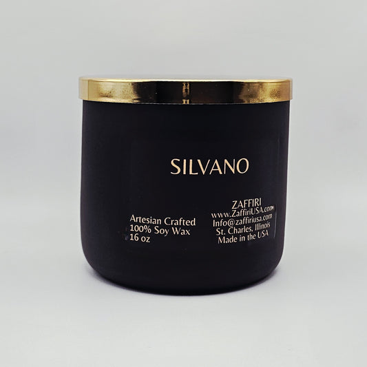 SILVANO | 16oz Soy Wax Candle = Fragrance by ZAFFIRI