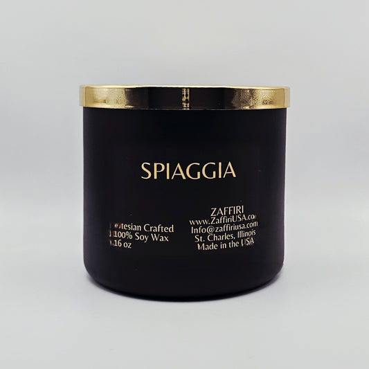 SPIAGGIA | 16oz Soy Wax Candle - Fragrance by ZAFFIRI