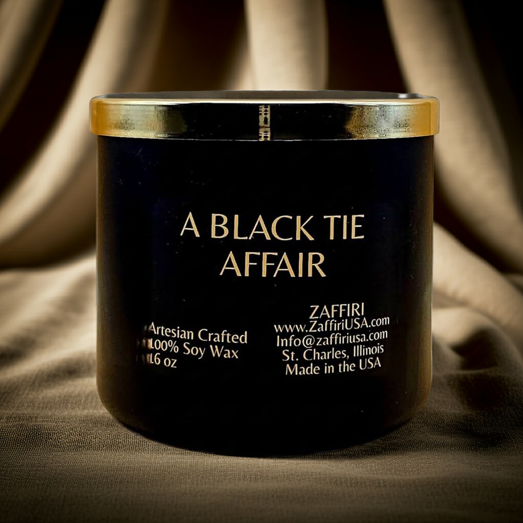 A BLACK TIE AFFAIR | 16oz Soy Wax Candle - Fragrance by ZAFFIRI