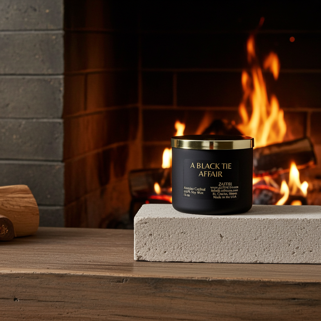 A BLACK TIE AFFAIR | 16oz Soy Wax Candle - Fragrance by ZAFFIRI