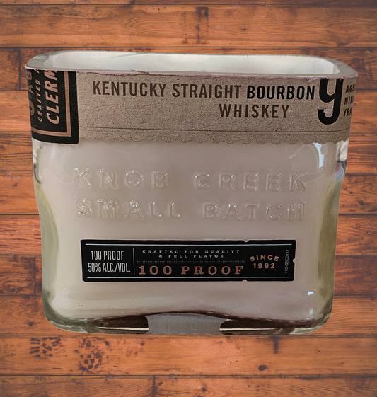 Reclaimed Bourbon Bottle Candle