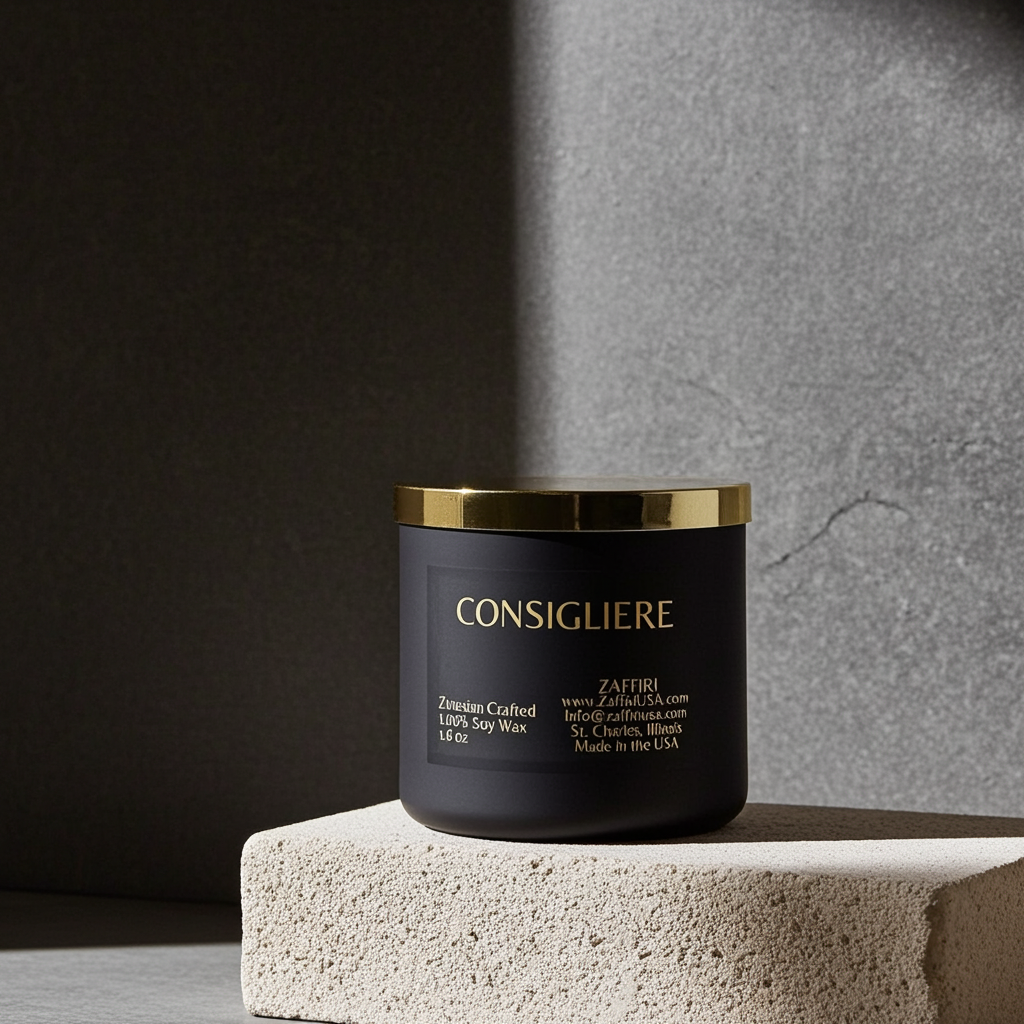 CONSIGLIERE | 16oz Soy Wax Candle - Fragrance by ZAFFIRI