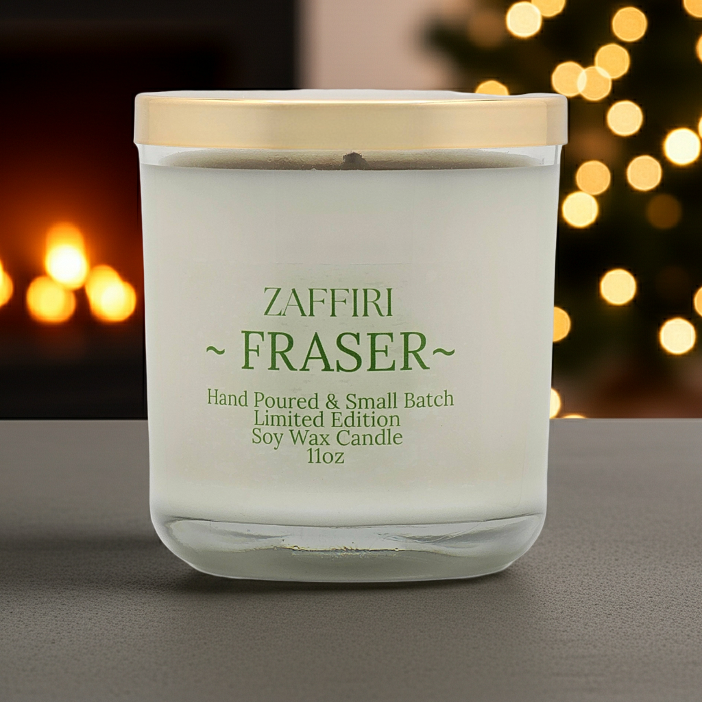 FRASER | 11oz Luxury Soy Candle – Roasted Pine & Evergreen