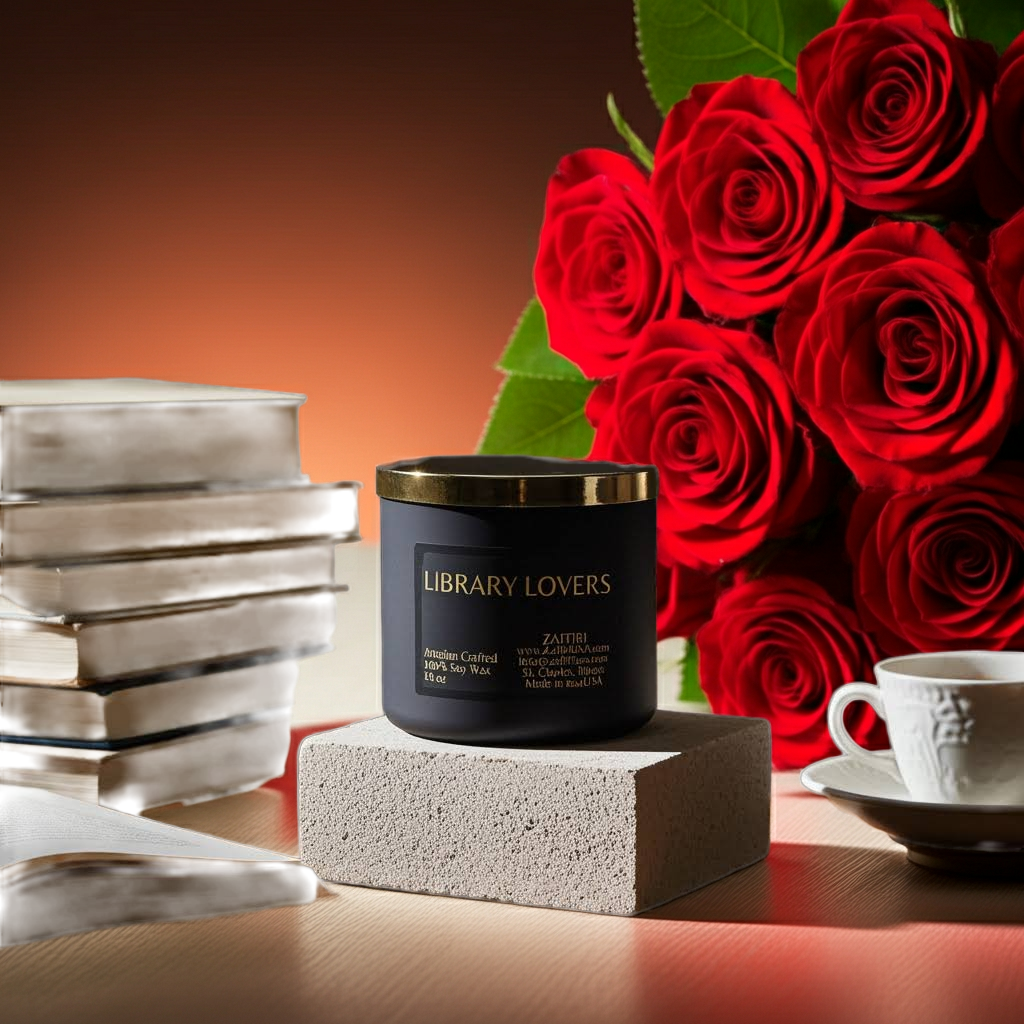Library Lovers | 16oz Soy Wax Candle - Fragrance by ZAFFIRI