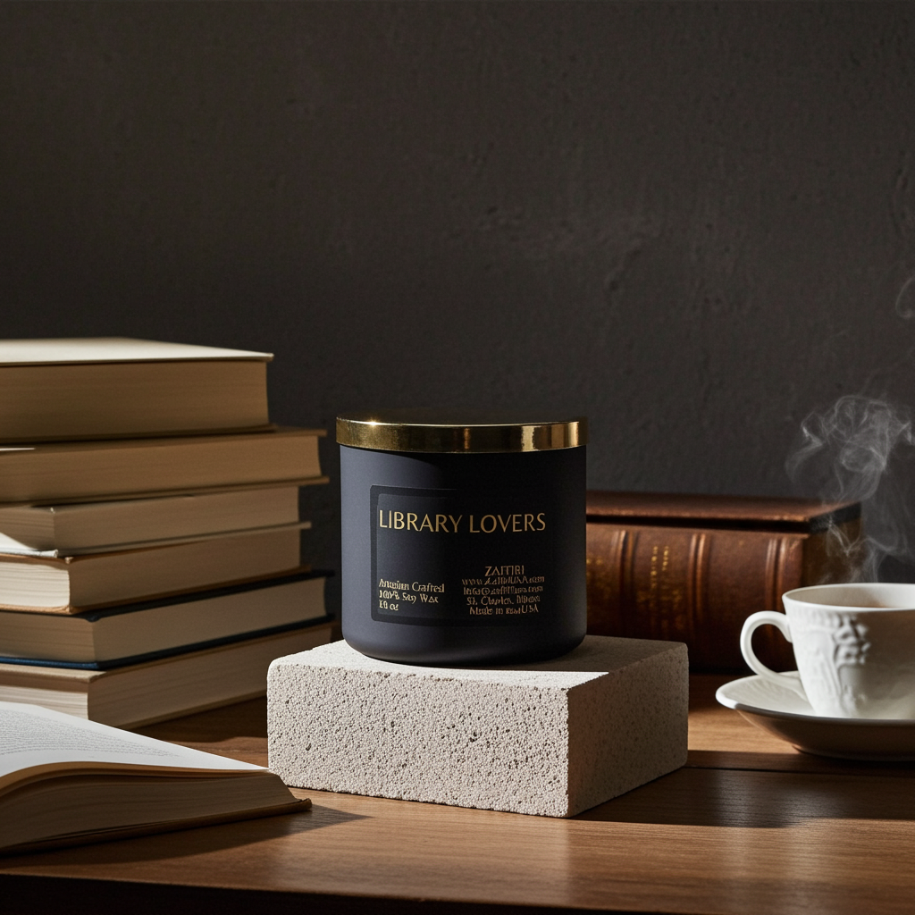 Library Lovers | 16oz Soy Wax Candle - Fragrance by ZAFFIRI