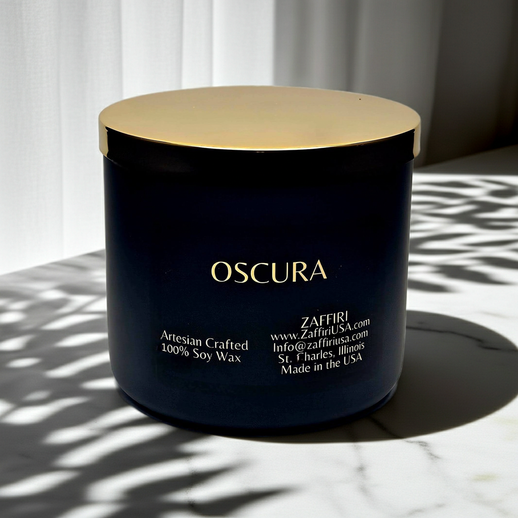 OSCURA | 16oz Soy Wax Candle - Fragrance by ZAFFIRI