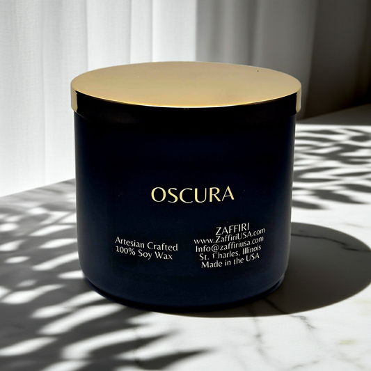 OSCURA | 16oz Soy Wax Candle - Fragrance by ZAFFIRI