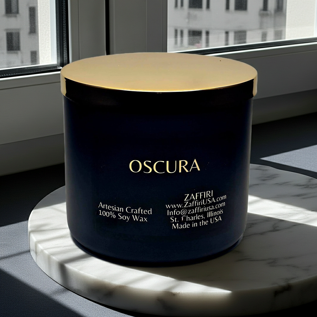 OSCURA | 16oz Soy Wax Candle - Fragrance by ZAFFIRI