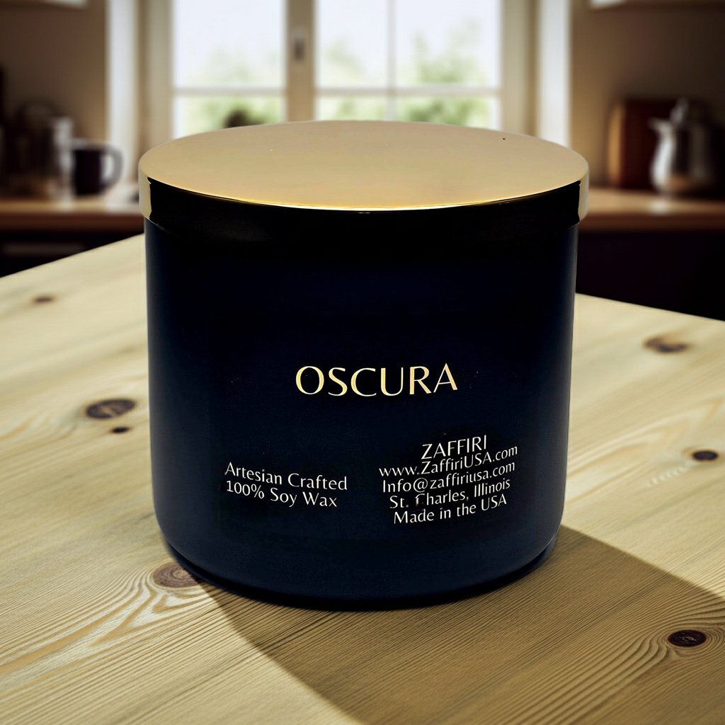 OSCURA | 16oz Soy Wax Candle - Fragrance by ZAFFIRI