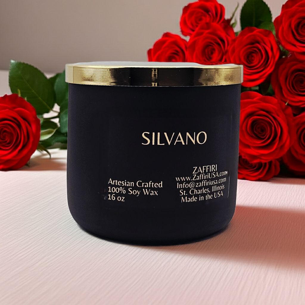 SILVANO | 16oz Soy Wax Candle = Fragrance by ZAFFIRI