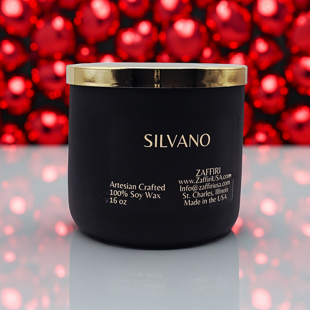 SILVANO | 16oz Soy Wax Candle = Fragrance by ZAFFIRI
