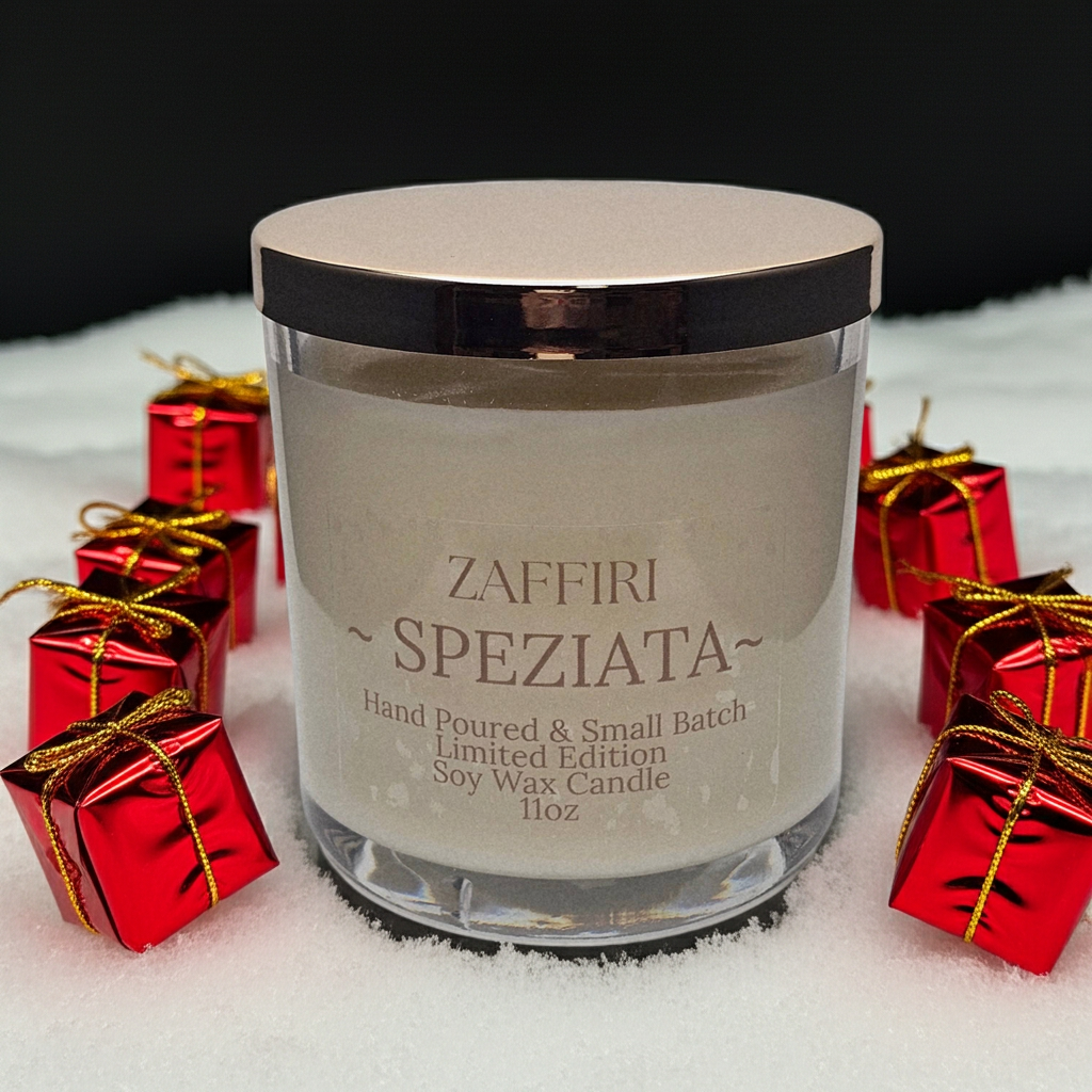 SPEZIATA | 11oz Luxury Soy Candle – Vanilla & Cinnamon