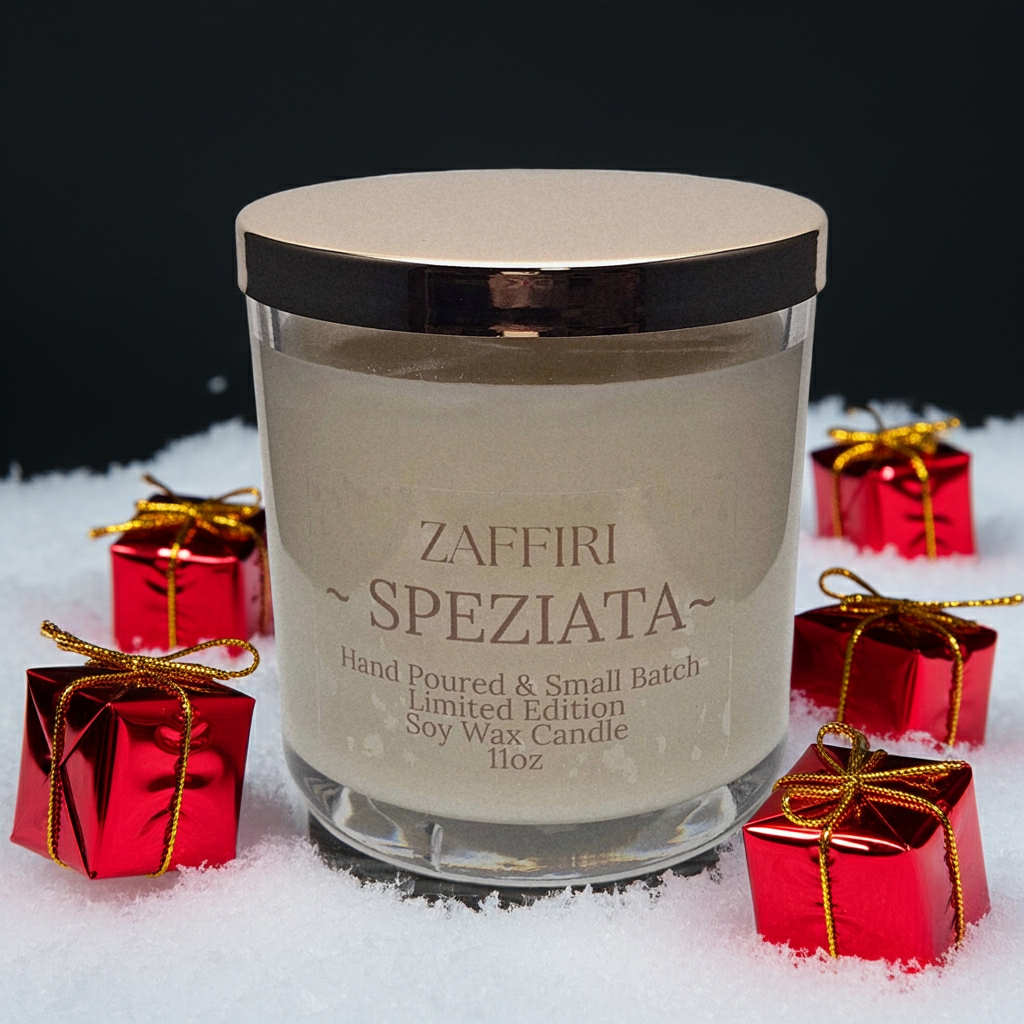 SPEZIATA | 11oz Luxury Soy Candle – Vanilla & Cinnamon