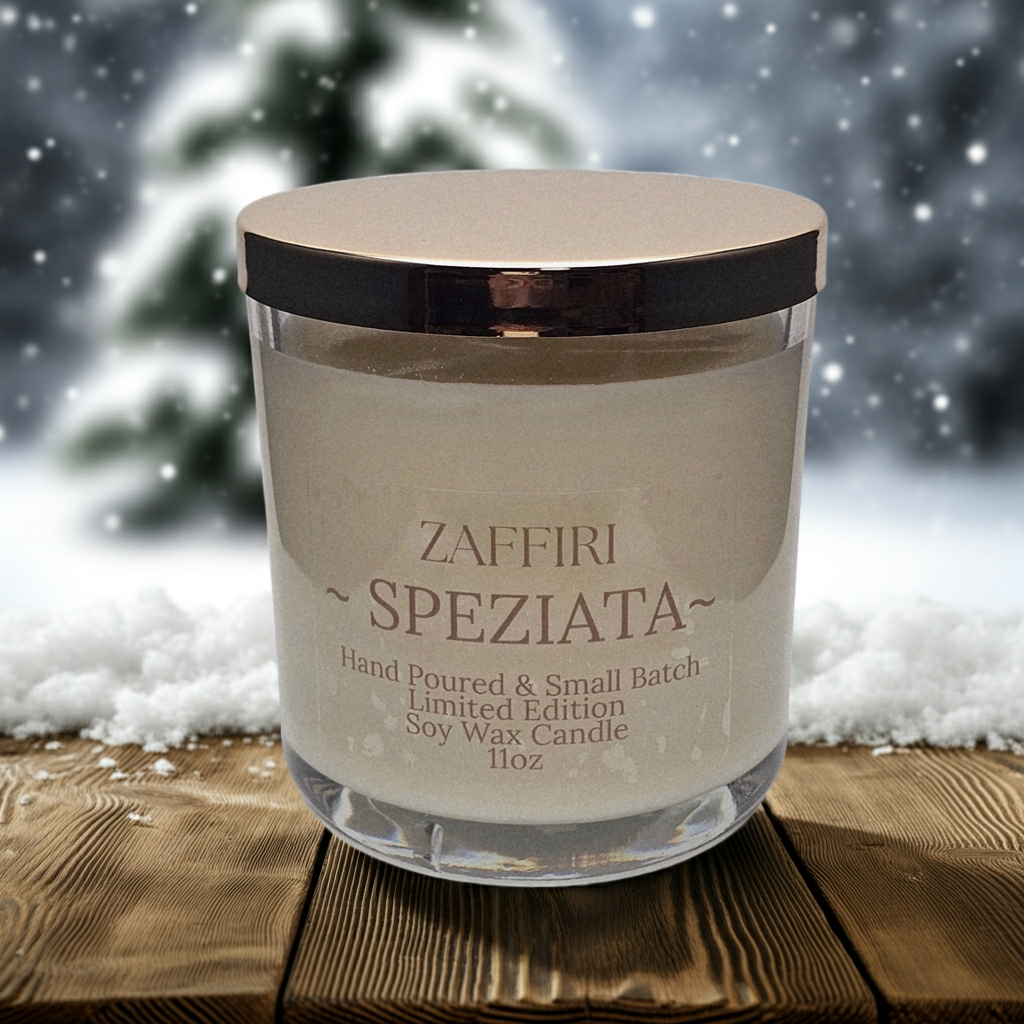 SPEZIATA | 11oz Luxury Soy Candle – Vanilla & Cinnamon